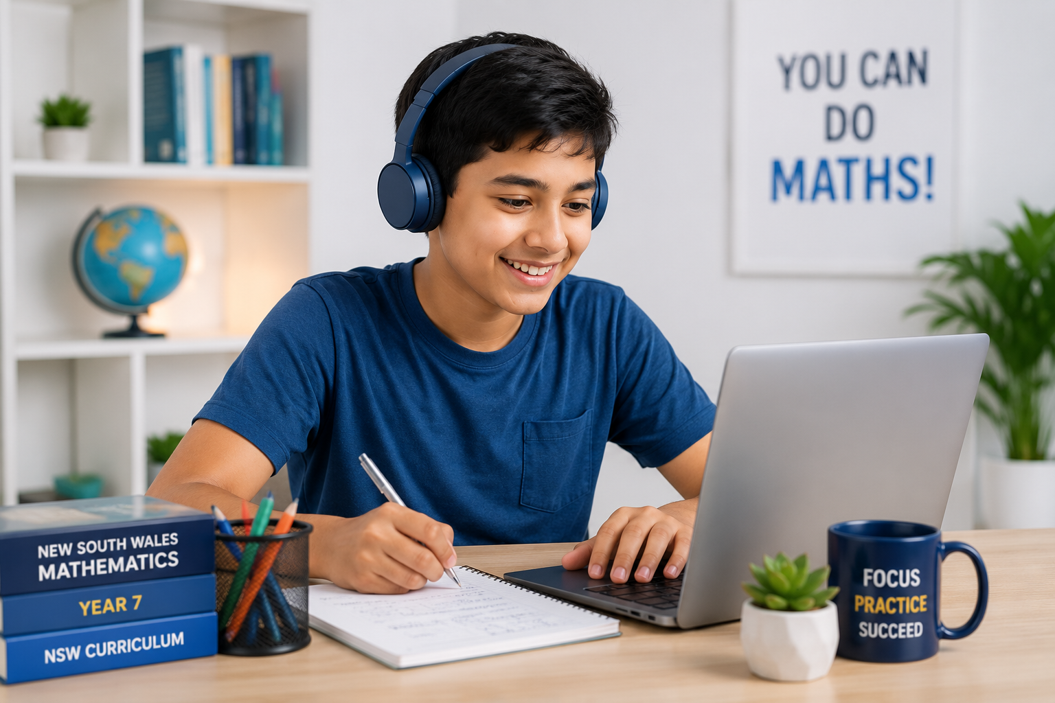 Student learning maths